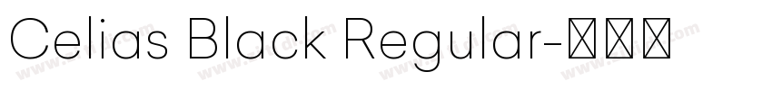 Celias Black Regular字体转换